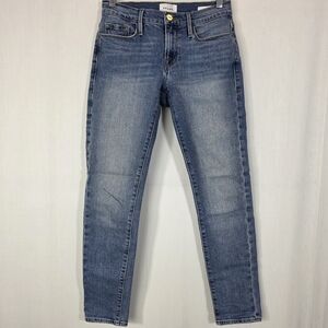FRAME Le Garçon Mid-Rise Slim Boyfriend Jeans in Imogen - Size 24